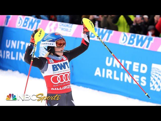 Mikaela Shiffrin surges to 90th World Cup win by .33 seconds over Vlhova in Killington | NBC Sports