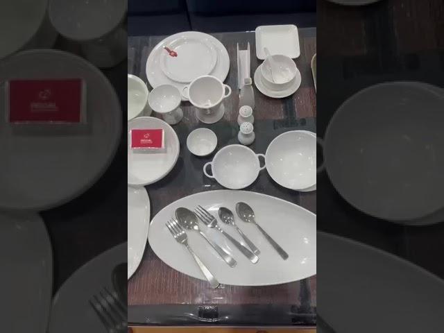 White Melamine Tableware Set of Regal Horeca