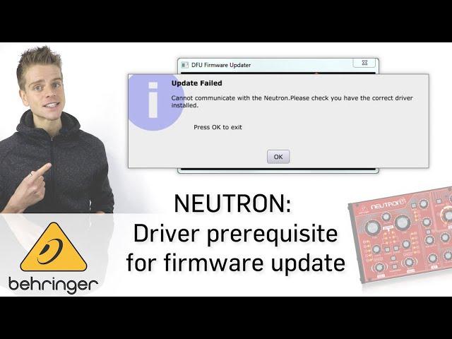 NEUTRON: Driver Prerequisite for Firmware Update