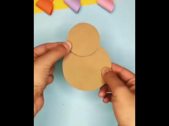 کاردستی با کاغذ _اموزش درست کردن مرغ با ساده ترین روش در خانه#shorts/