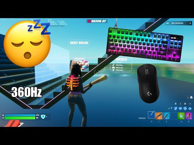 SteelSeries Apex Pro TKL ASMR Rezon ay 1V1 Build Fight Satisfying Gameplay Fortnite 360 FPS 4K