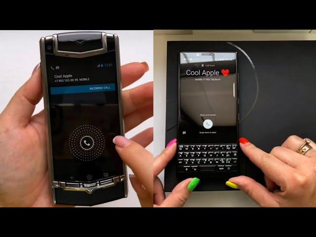 Vertu Ti vs Blackberry KeyOne incoming calls