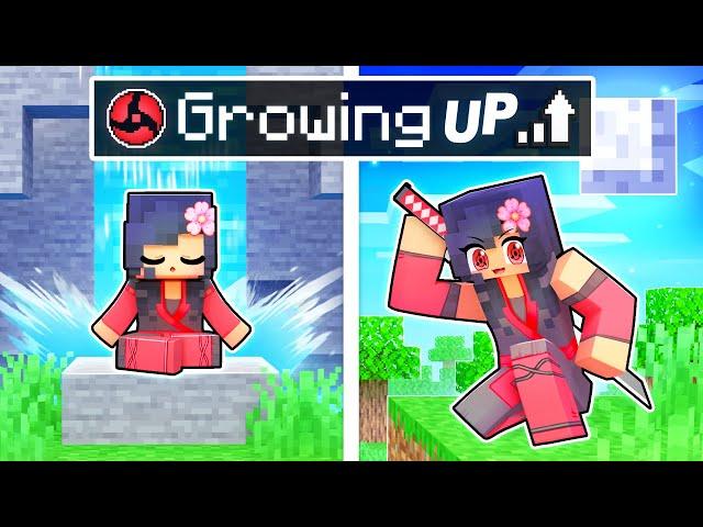 GROWING UP as a NINJA In Minecraft!