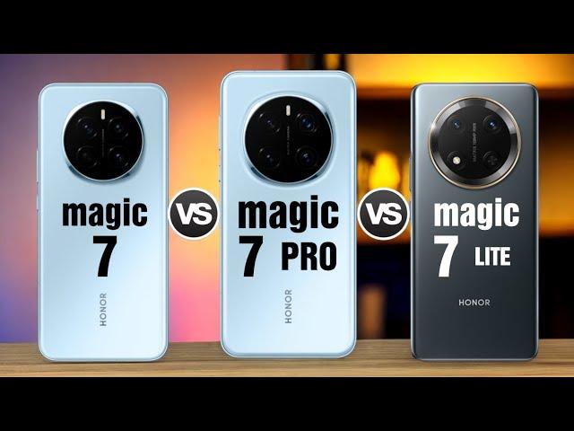 Honor Magic 7 5G Vs Honor Magic 7 Pro 5G Vs Honor Magic 7 Lite 5G