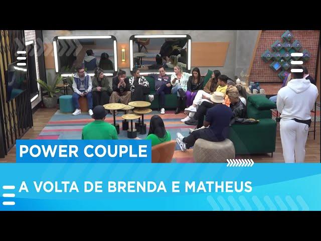 Confira as 'tretas' que aconteceram na volta de Brenda e Matheus da DR - 'Power Couple Brasil 6'