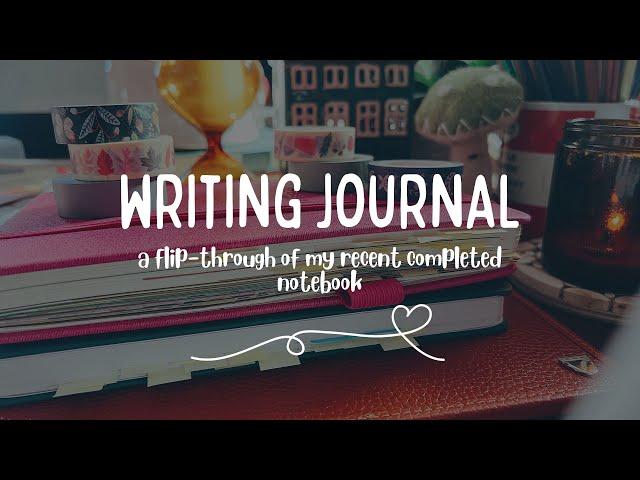 HOW I JOURNAL: Flip through of my writing journal | helps with ideas, joining thoughts and overwhelm