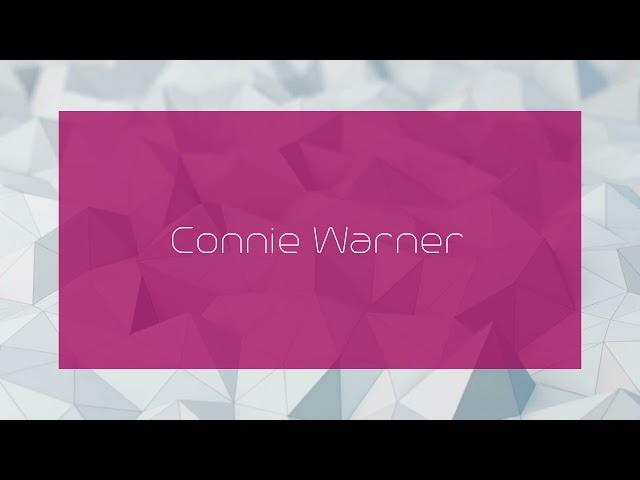 Connie Warner - appearance