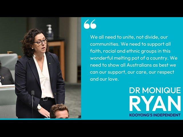 Monique Ryan MP, Social Cohesion