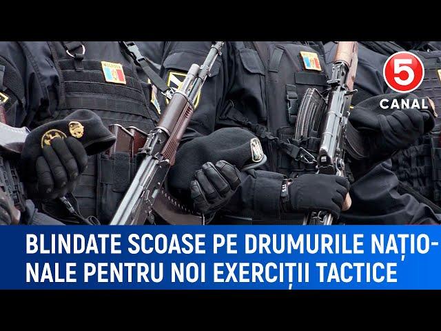 Blindate scoase pe drumurile naționale pentru noi exerciții tactice