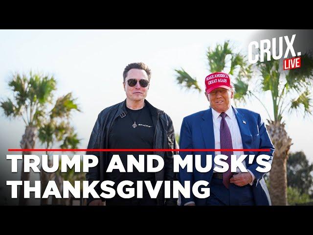 Trump Latest News Live | Trump, Musk Groove To YMCA At Mar-a-Lago Thanksgiving Dinner | Trump Live