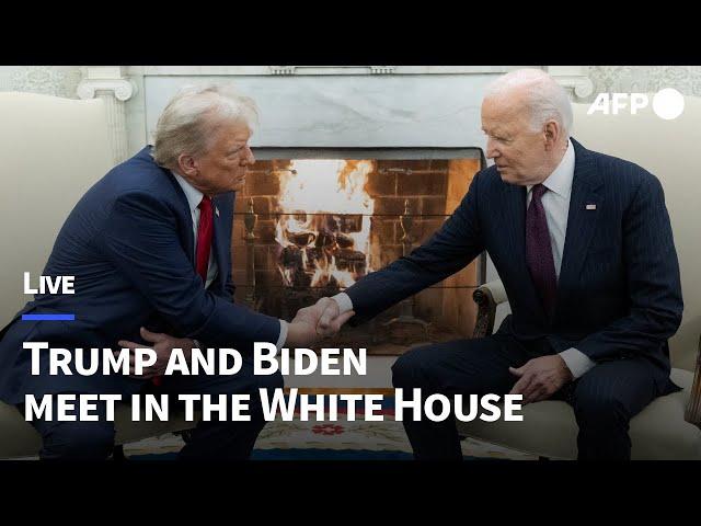 LIVE: US President Joe Biden welcomes President-elect Donald Trump to the White House | AFP