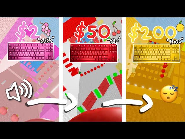 (roblox asmr ) MY KEYBOARD GETS MORE *EXPENSIVE* EACH TOWER...