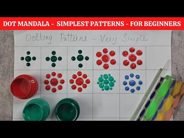 Zero to Hero - (5) - Dot mandala - Simple Patterns - For beginners - 2023 - ATM Creations