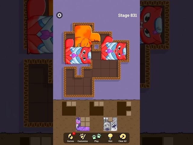 Puzzle Cats Stage 831 Gameplay Walkthrough Android #Shorts