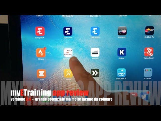 myETraining app review v.3.4 - grande potenziale ma molte lacune