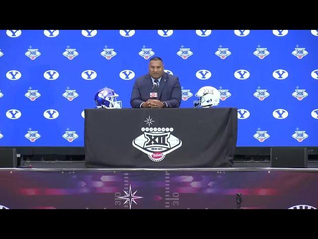 WATCH: BYU head coach Kalani Sitake speaks at Big 12 Media Days