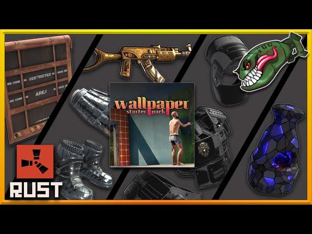 Rust Skins | Wallpaper Starter Pack, Steampunk AR, Black Diamond Roadsign Armor #389