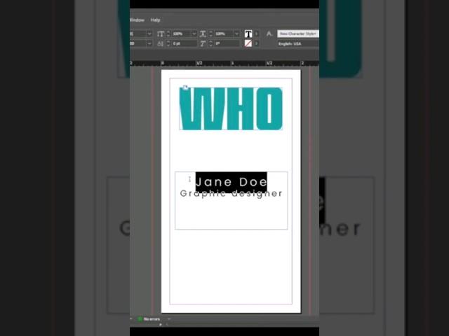 How to change font color in Indesign