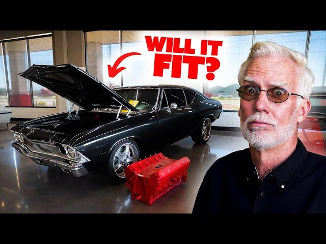 Will This INSANE V12 Engine Fit in My ’68 Chevelle?! – It's TIGHT!