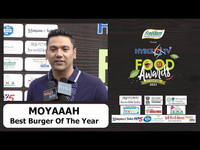 Moyaaah | Best Burger of The Year | Hybiz Food Awards 2023 | Hybiz tv