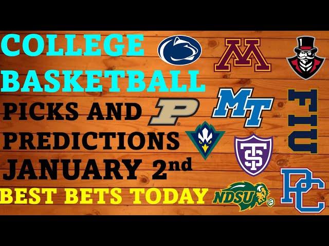 College Basketball Picks and Predictions January 2nd Best Bets Today