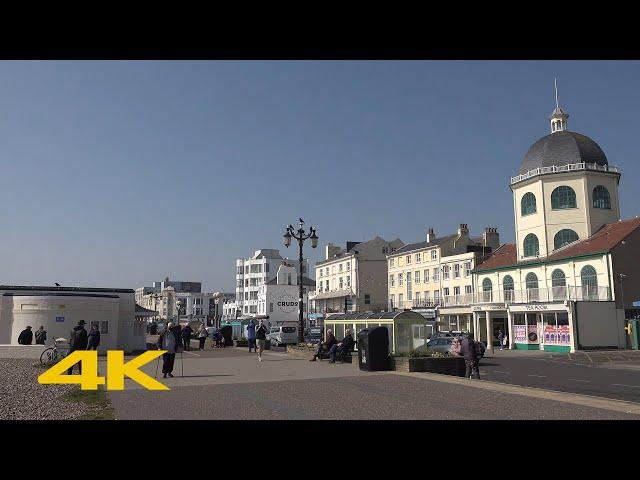 Worthing Walk: Town Centre & Beach【4K】