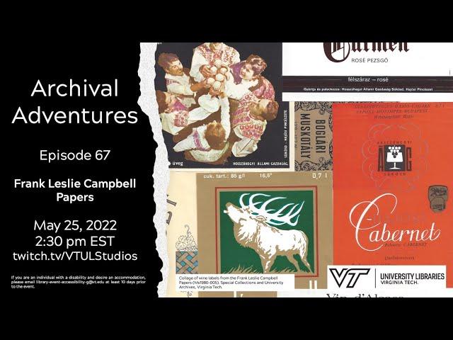 Archival Adventures - Episode 67: Frank Leslie Campbell Papers