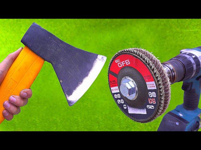 AX Like a razor! Sharpen Your Ax in 1 Minute with This Tool