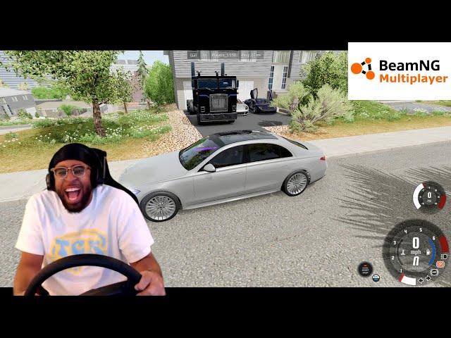 I GOT A WHEEL SPECIFICALLY FOR TRUCKING IN BEAMNG.DRIVE lmaooo