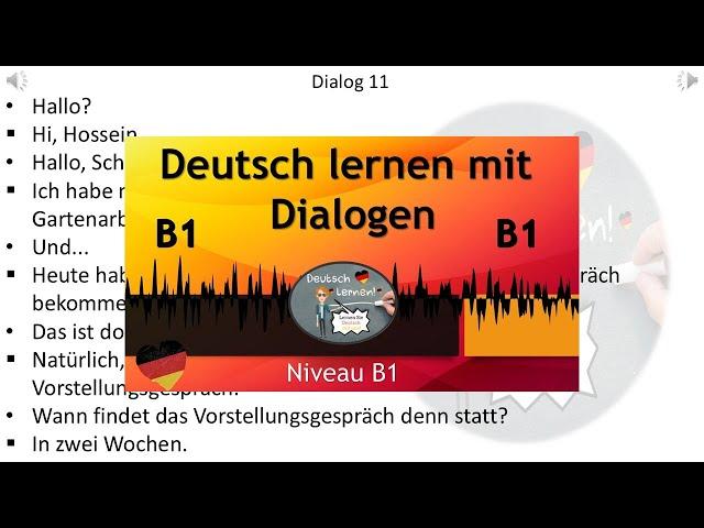 Dialoge B1  | Deutsch lernen durch Hören | 15 |