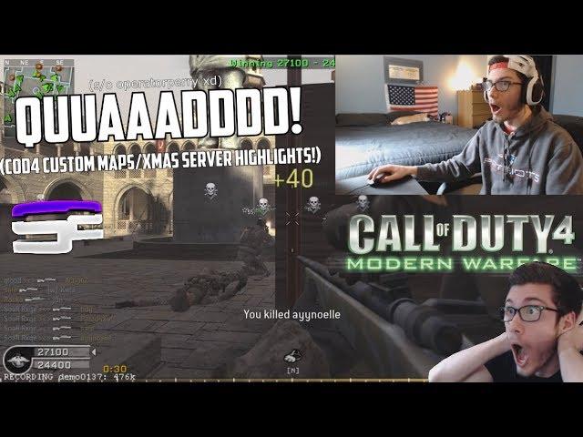 I HIT A QUAD! (CoD4 Custom Map/XMAS SL Server Highlights!)