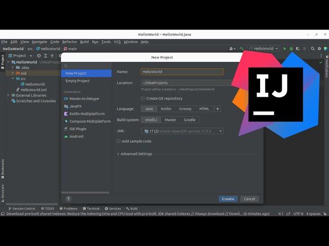 How to Create and Run a Java Project on IntelliJ IDEA | Run Java Program on IntelliJ IDEA