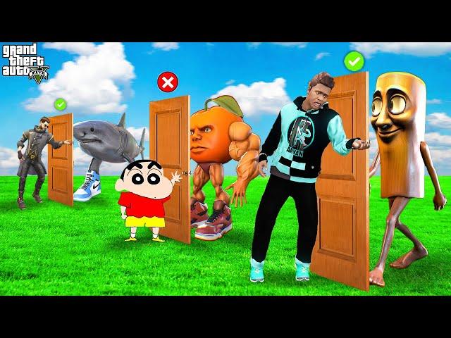 Choose The Right Door And Meet Italian Brain Rot | Mystery Door Challenge In GTA 5