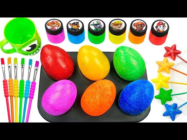 Satisfying Video Rainbow Mixing All Lollipop & Color EGGS From Rainbow Magic Candy & Cutting ASMR