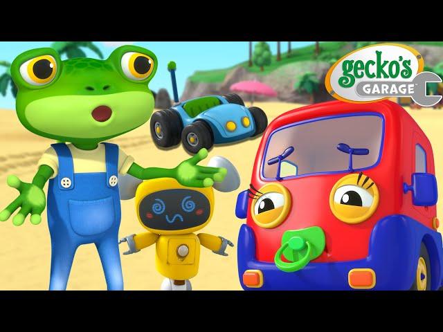 Beach Trip Hullabaloo | Gecko's Garage | Trucks For Children | Cartoons For Kids