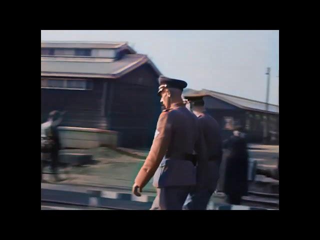 WWII, Deportation Kamp Westerbork in early 1943 in color! [AI enhanced & colorized]