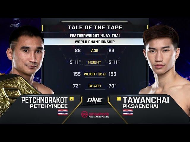 Petchmorakot Petchyindee vs. Tawanchai PK.Saenchai | ONE Championship Full Fight