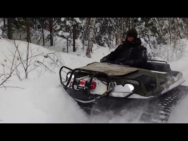 ARGO AVENGER 8X8 WITH TRACKS IN DEEP SNOW !!!!