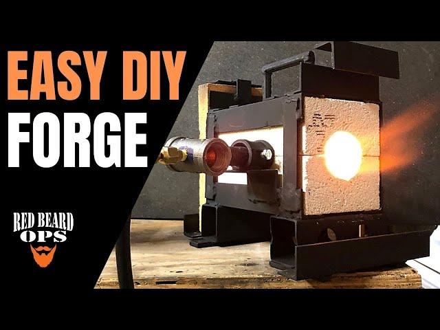 HOW TO MAKE A FORGE & BURNER | Get Started Knife Making and Blacksmithing on a Budget