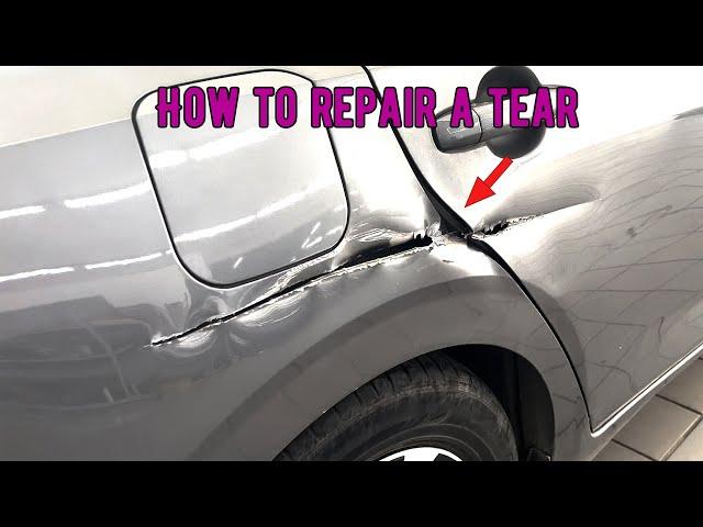 Nissan Sylphy Rear Side Panel Crack Repair！