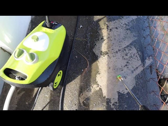 Sunjoe SPX3200 Water pressure washer in action #demo