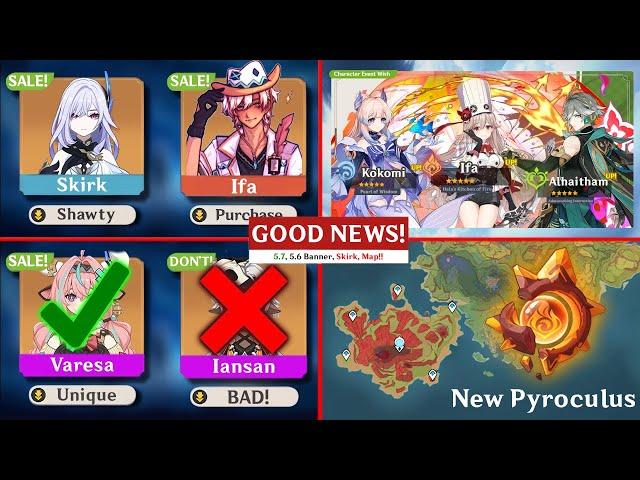 GOOD NEWS! 5.6 UPDATES, IANSAN Cancel, SKIRK, EFFY, IFA & NEW MAP - Genshin Impact