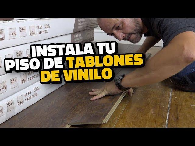 Cómo Instalar un Piso de Tablones de Vinilo Rápido y Fácil