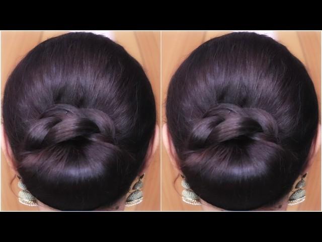 New Juda Bun Hairstyle For Girls! Beautiful Hair Style Girl Simple and Easy | Simple Hairstyle Girls