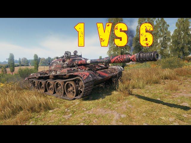 World of Tanks T-62A - 1 vs 6