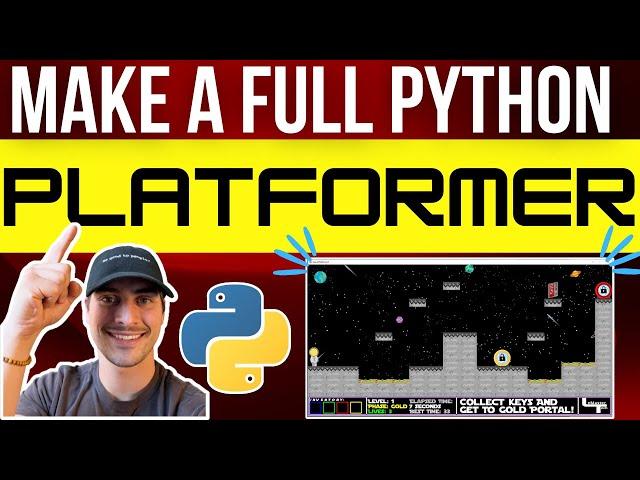 How to Make A Platformer Game with Python! PyGame Tile-Based Platformer Tutorial!