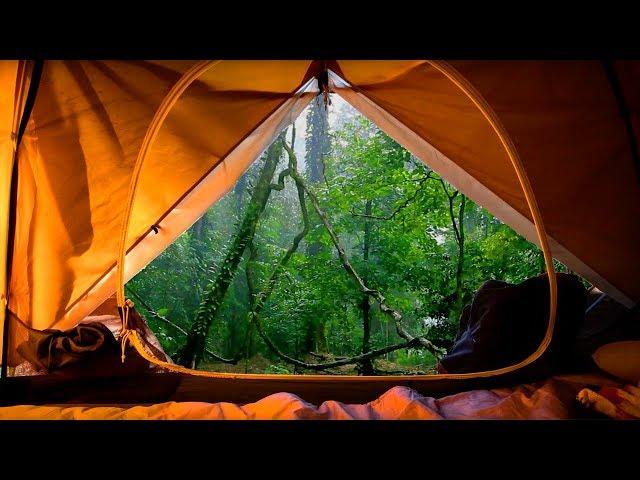 10 hours SOUND OF THE RAIN ON A TENT  Sleep and relaxing with WATER and NATURE NOISE