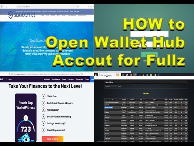 How to Create Wallet Hub Account with Full