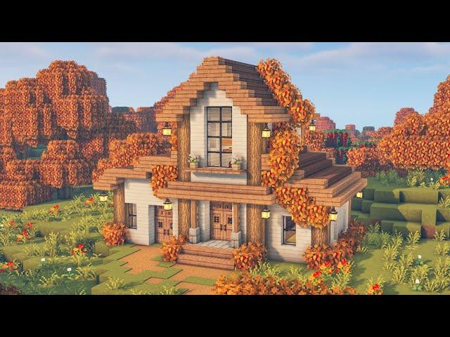 Minecraft | How to build a Autumn House