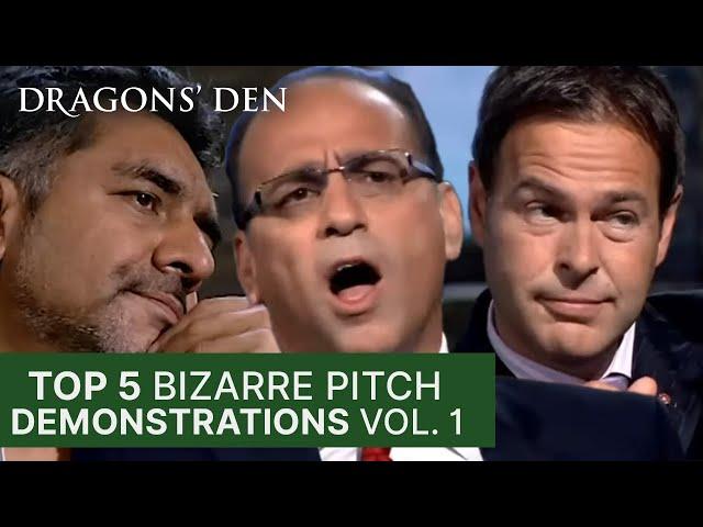 Top 5 Pitches With Bizarre Demonstrations | Vol. 1 | Dragons' Den